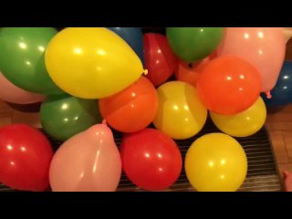 japanese balloon destruction by cute girl